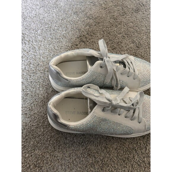 Children Unisex Shoes Steve Madden Kids Charly (Big Kid) Size 3 Rhinestones‎ - Picture 2 of 8